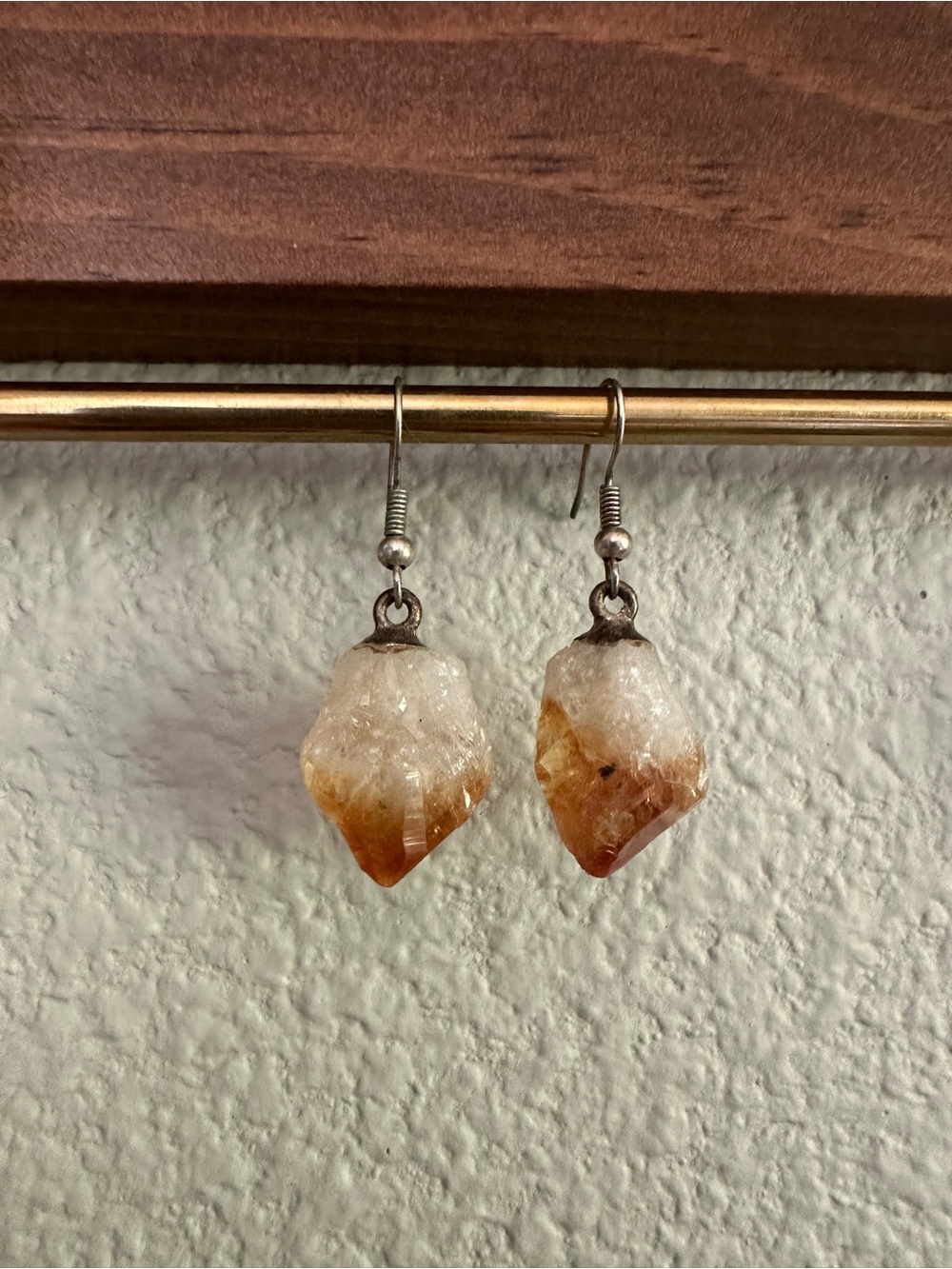 Citrine Crystal Drop Earrings